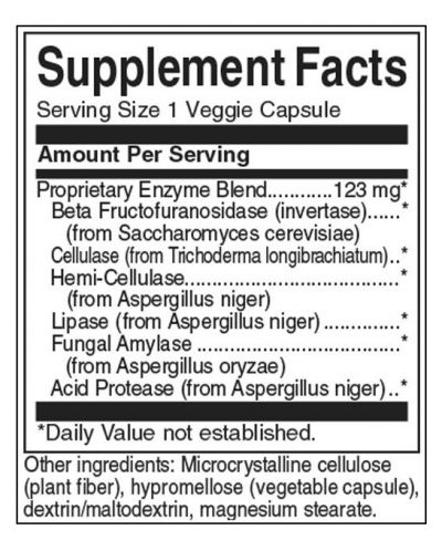 Anti-Gas Enzyme, 123 mg, 90 капсули, Swanson - 2