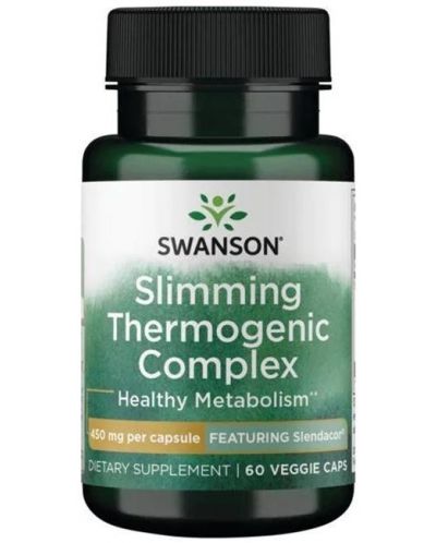 Slimming Thermogenic Complex, 450 mg, 60 капсули, Swanson - 1