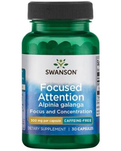 Focused Attention, 300 mg, 30 капсули, Swanson - 1