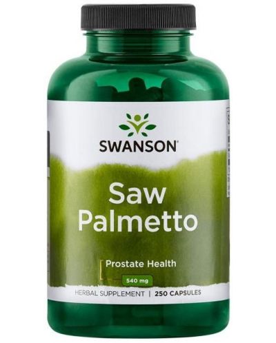 Saw Palmetto, 540 mg, 250 капсули, Swanson - 1