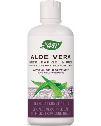 Aloe Vera, горски плодове, 1 l, Nature's Way - 1