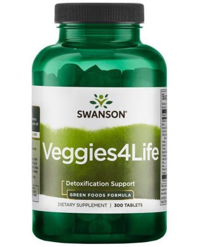 Veggies4Life, 300 таблетки, Swanson - 1
