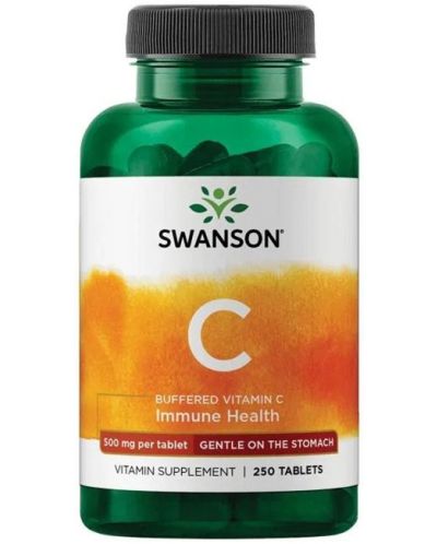 Buffered Vitamin C, 500 mg, 250 таблетки, Swanson - 1