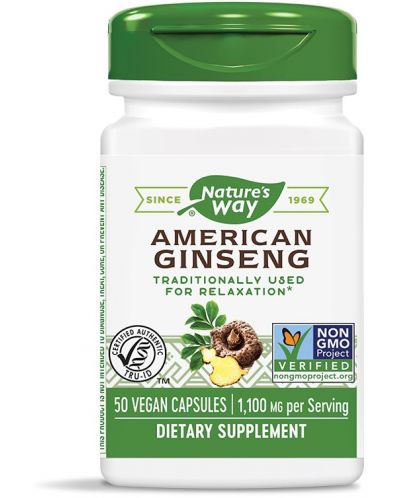 American Ginseng, 50 капсули, Nature's Way - 1