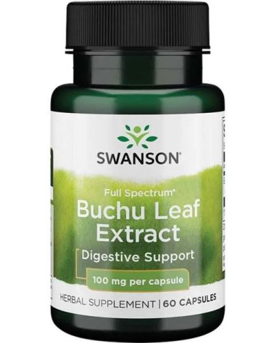 Full Spectrum Buchu Leaf Extract, 100 mg, 60 капсули, Swanson - 1