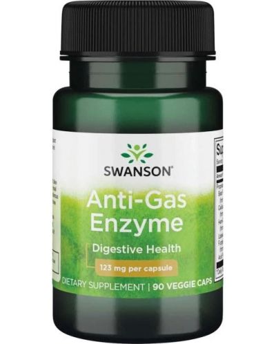 Anti-Gas Enzyme, 123 mg, 90 капсули, Swanson - 1