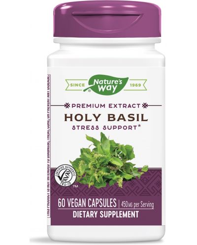 Holy Basil, 450 mg, 60 капсули, Nature's Way - 1