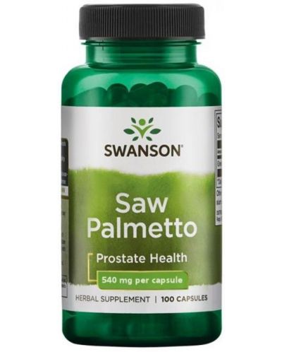Saw Palmetto, 540 mg, 100 капсули, Swanson - 1