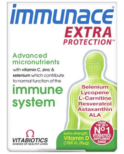 Immunace Extra Protection, 30 таблетки, Vitabiotics - 1