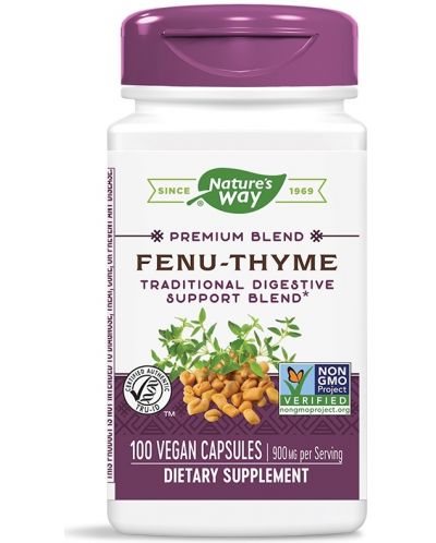 Fenu-Thyme, 450 mg, 100 растителни капсули, Nature's Way - 1