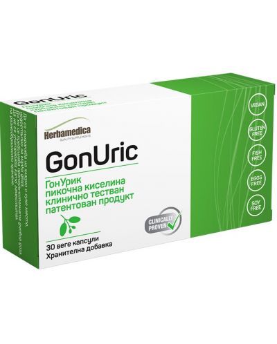 GonUrik, 500 mg, 30 капсули, Herbamedica - 1