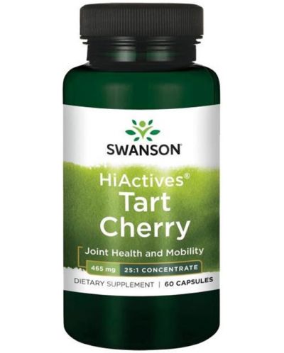 HiActives Tart Cherry, 465 mg, 60 капсули, Swanson - 1