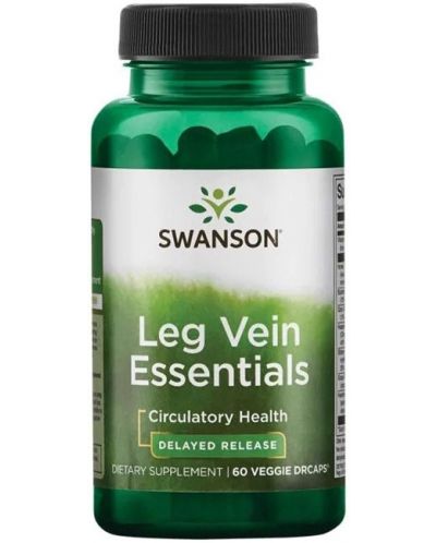 Leg Vein Essentials, 60 растителни капсули, Swanson - 1