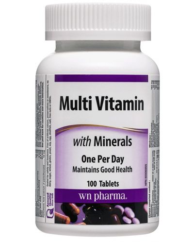 Multi Vitamin with Minerals, 100 таблетки, Webber Naturals - 1