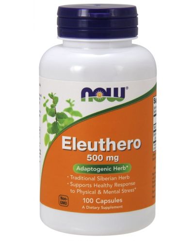 Eleuthero, 500 mg, 100 капсули, Now - 1