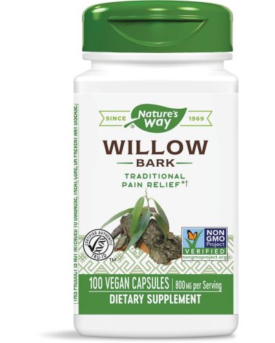 Willow Bark, 400 mg, 100 капсули, Nature's Way - 1