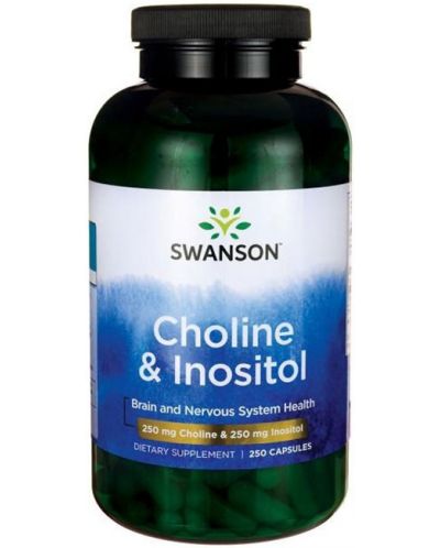 Choline & Inositol, 250 капсули, Swanson - 1