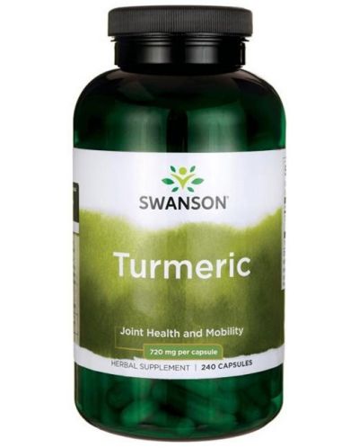 Turmeric, 720 mg, 240 капсули, Swanson - 1