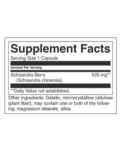 Full Spectrum Schizandra Berries, 525 mg, 90 капсули, Swanson - 2