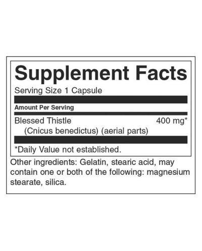 Full Spectrum Blessed Thistle, 400 mg, 90 капсули, Swanson - 2