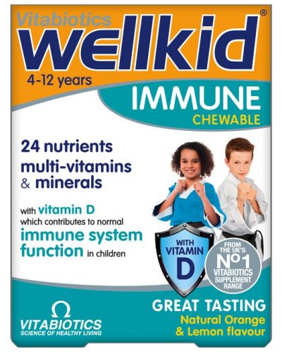 Wellkid Immune, 30 дъвчащи таблетки, Vitabiotics - 1