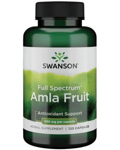 Full Spectrum Amla Fruit, 500 mg, 120 капсули, Swanson - 1