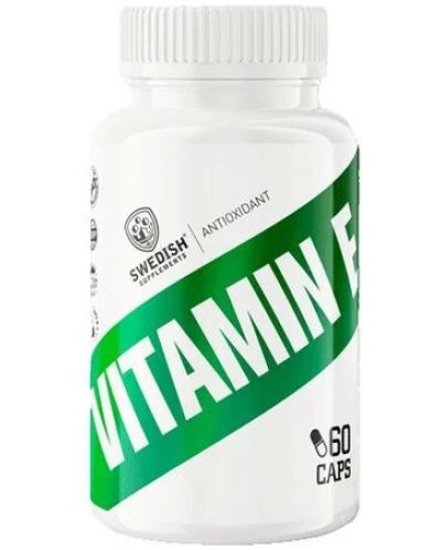 Vitamin E, 400 IU, 60 капсули, Swedish Supplements - 1