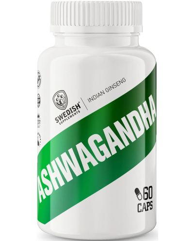 Ashwagandha Extract, 400 mg, 60 капсули, Swedish Supplements - 1