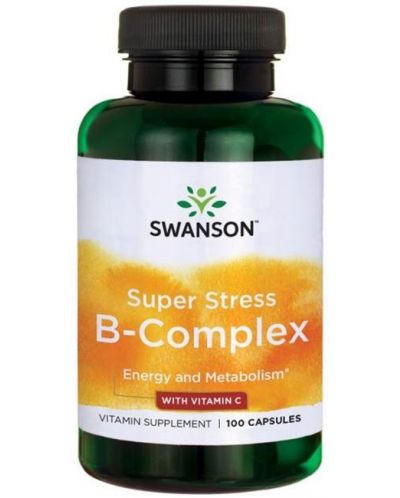 Super Stress B-Complex, 100 капсули, Swanson - 1