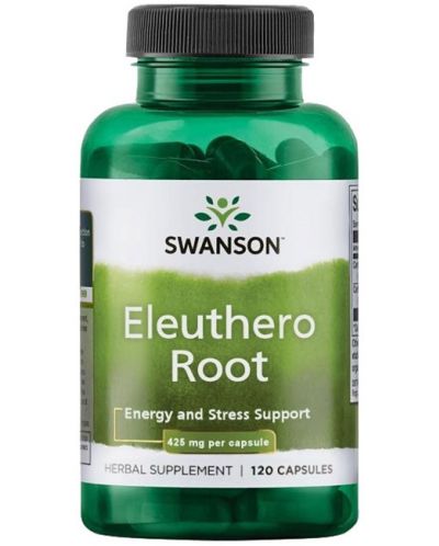 Eleuthero Root, 425 mg, 120 капсули, Swanson - 1