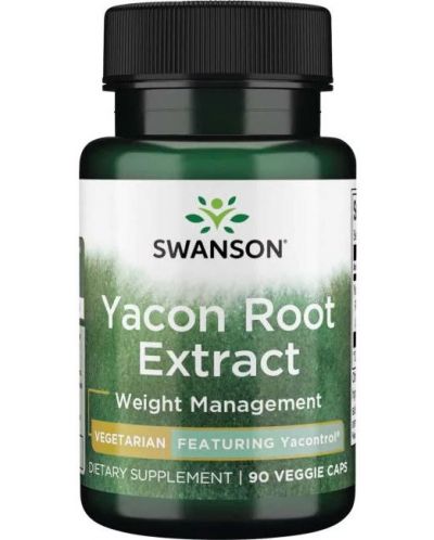 Yacon Root Extract, 100 mg, 90 капсули, Swanson - 1