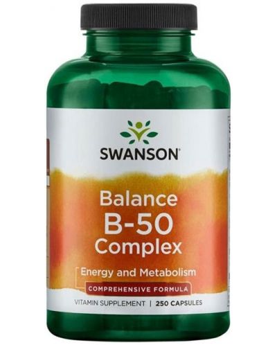 Balance B-50 Complex, 250 капсули, Swanson - 1