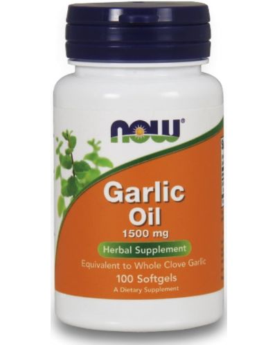 Garlic Oil, 1500 mg, 100 капсули, Now - 1