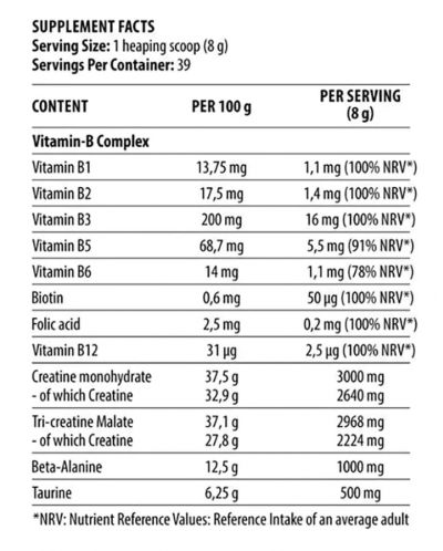 The Creatine, праскова, 316 g, Dorian Yates Nutrition - 2