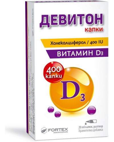 Девитон Капки, 400 IU, 20 ml, Fortex - 1