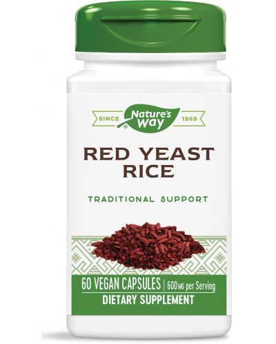 Red Yeast Rice, 60 капсули, Nature's Way - 1