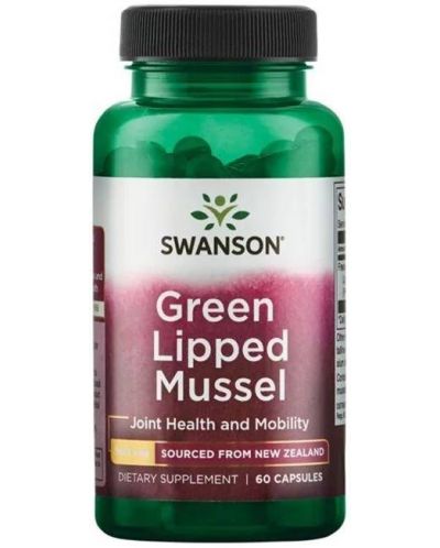 Green Lipped Mussel, 500 mg, 60 капсули, Swanson - 1