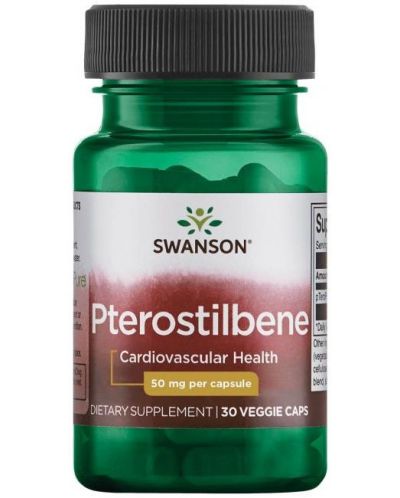 Pterostilbene, 50 mg, 30 капсули, Swanson - 1