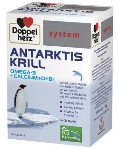 Doppelherz System Antarktis Krill, 60 капсули - 1