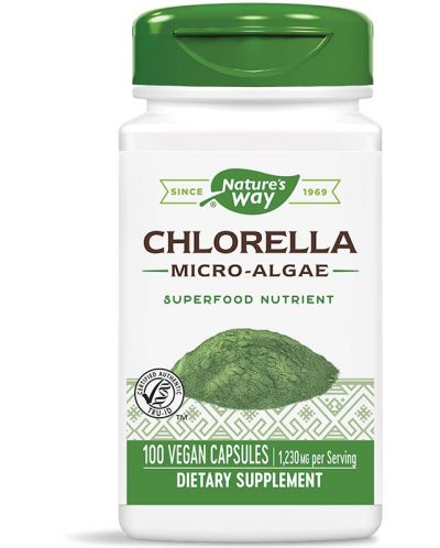 Chlorella, 100 капсули, Nature's Way - 1
