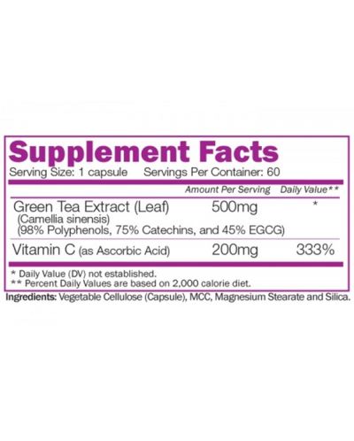 Advanced Green Tea Extract, 60 капсули, Naturalico - 2