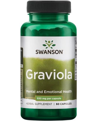 Graviola, 530 mg, 60 капсули, Swanson - 1
