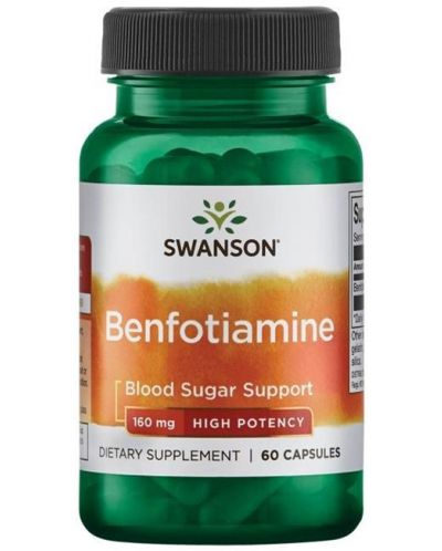 Benfotiamine, 160 mg, 60 капсули, Swanson - 1