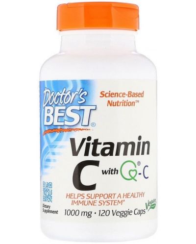 Vitamin C with Q-C, 1000 mg, 120 капсули, Doctor's Best - 1