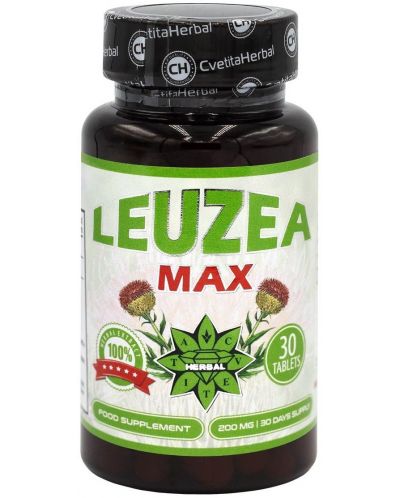 Leuzea Max, 200 mg, 30 таблетки, Cvetita Herbal - 1