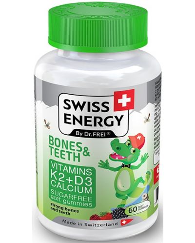 Bones & Teeth, 60 желирани таблетки, Swiss Energy - 1