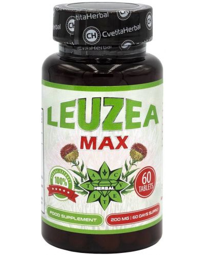 Leuzea Max, 200 mg, 60 таблетки, Cvetita Herbal - 1
