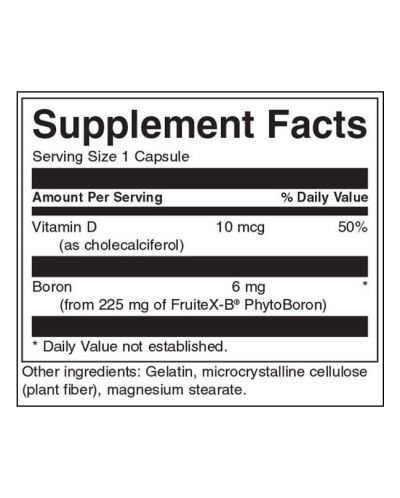 Vitamin D & Boron Complex, 60 капсули, Swanson - 2