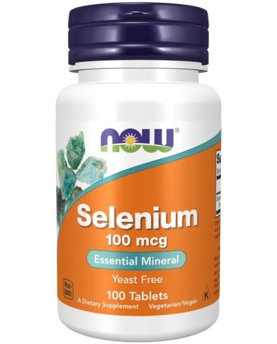 Selenium, 100 mcg, 100 таблетки, Now - 1