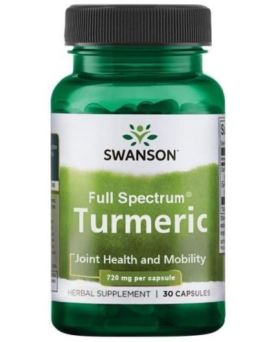 Turmeric, 720 mg, 30 капсули, Swanson - 1